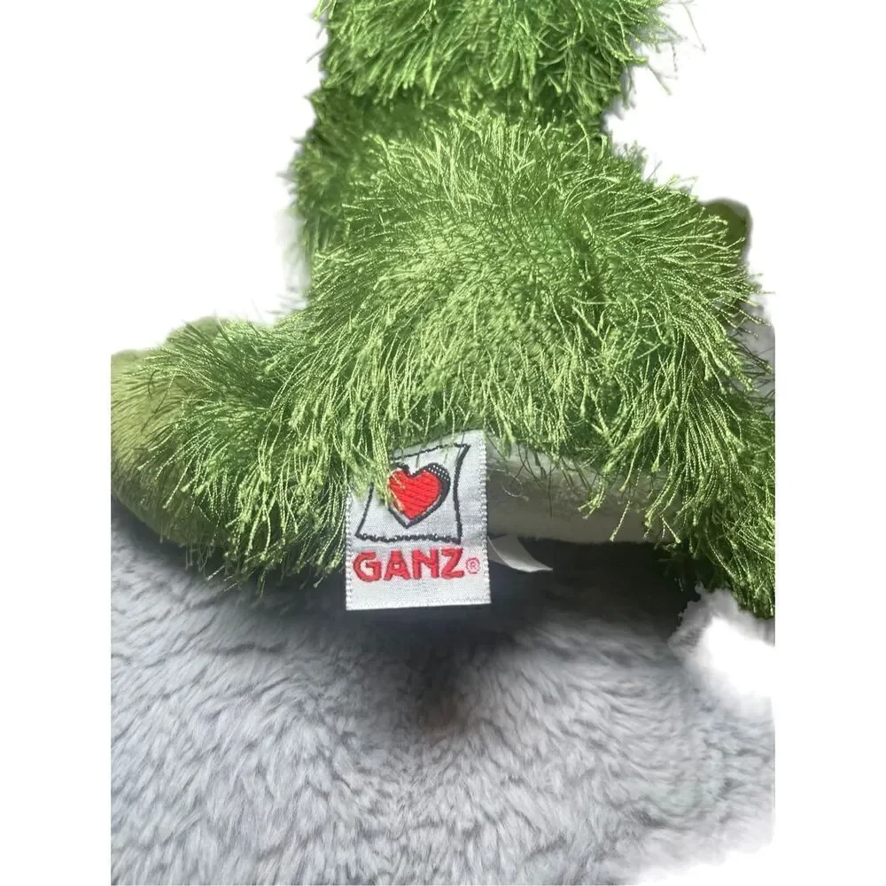 Ganz Kids Green Very Frizzy Fuzzy Green Frog Stuffed Animal Plush Toy